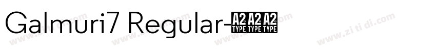 Galmuri7 Regular字体转换